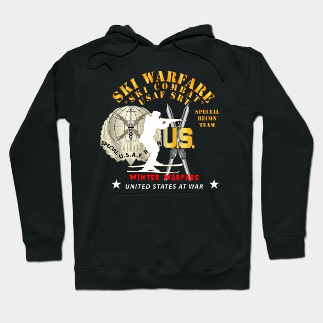 USAF Special Recon Team - Ski Warfare - Ski Combat - Winter Warfare X 300 Hoodie by twix123844